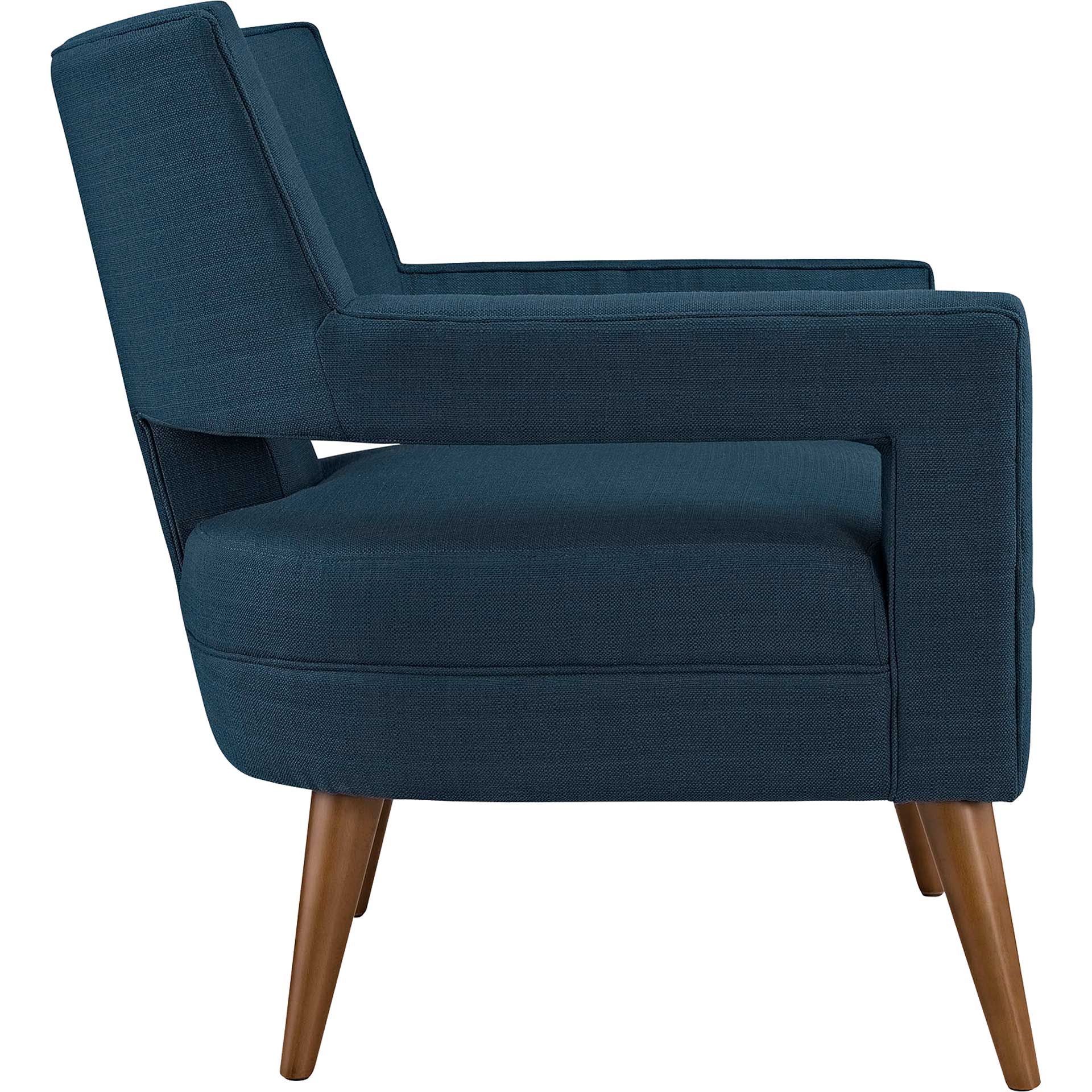 Stanley Upholstered Fabric Armchair Azure