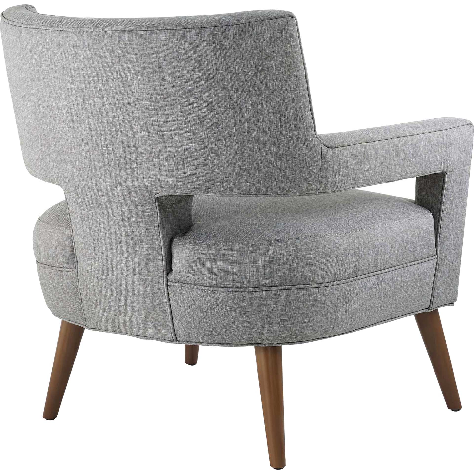 Stanley Upholstered Fabric Armchair Light Gray