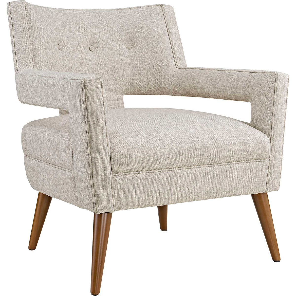Stanley Upholstered Fabric Armchair Sand