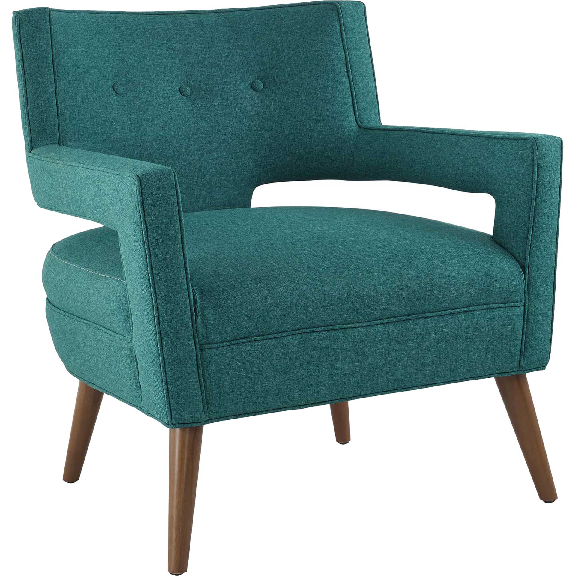 Stanley Upholstered Fabric Armchair Teal