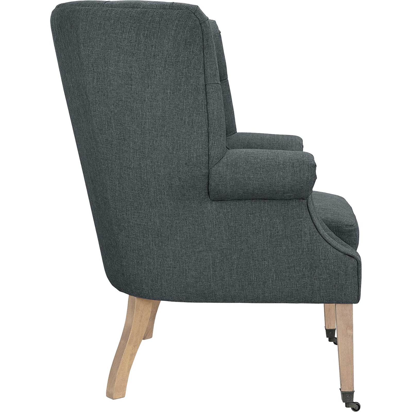 Camron Upholstered Fabric Lounge Chair Gray