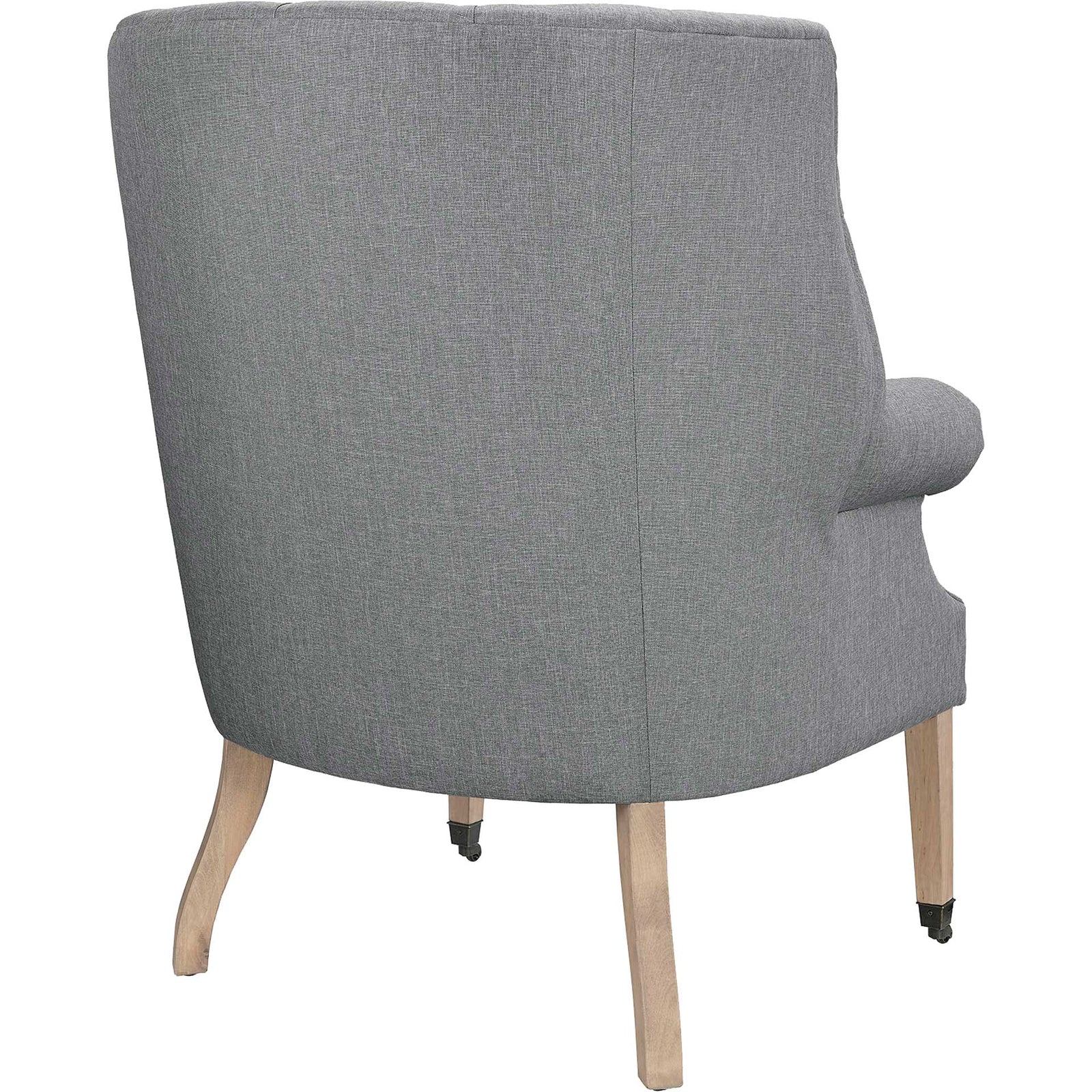 Camron Upholstered Fabric Lounge Chair Light Gray