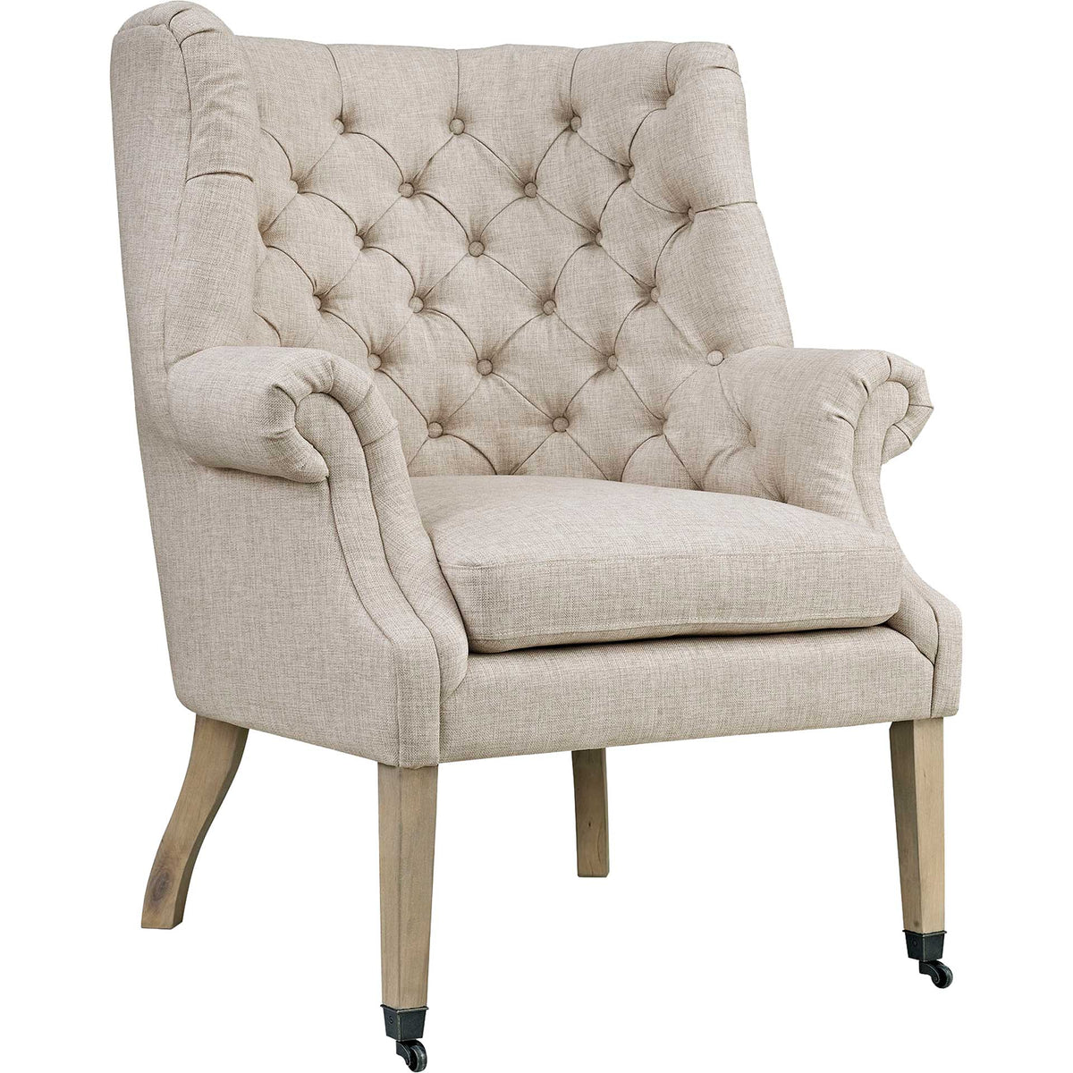 Camron Upholstered Fabric Lounge Chair Sand