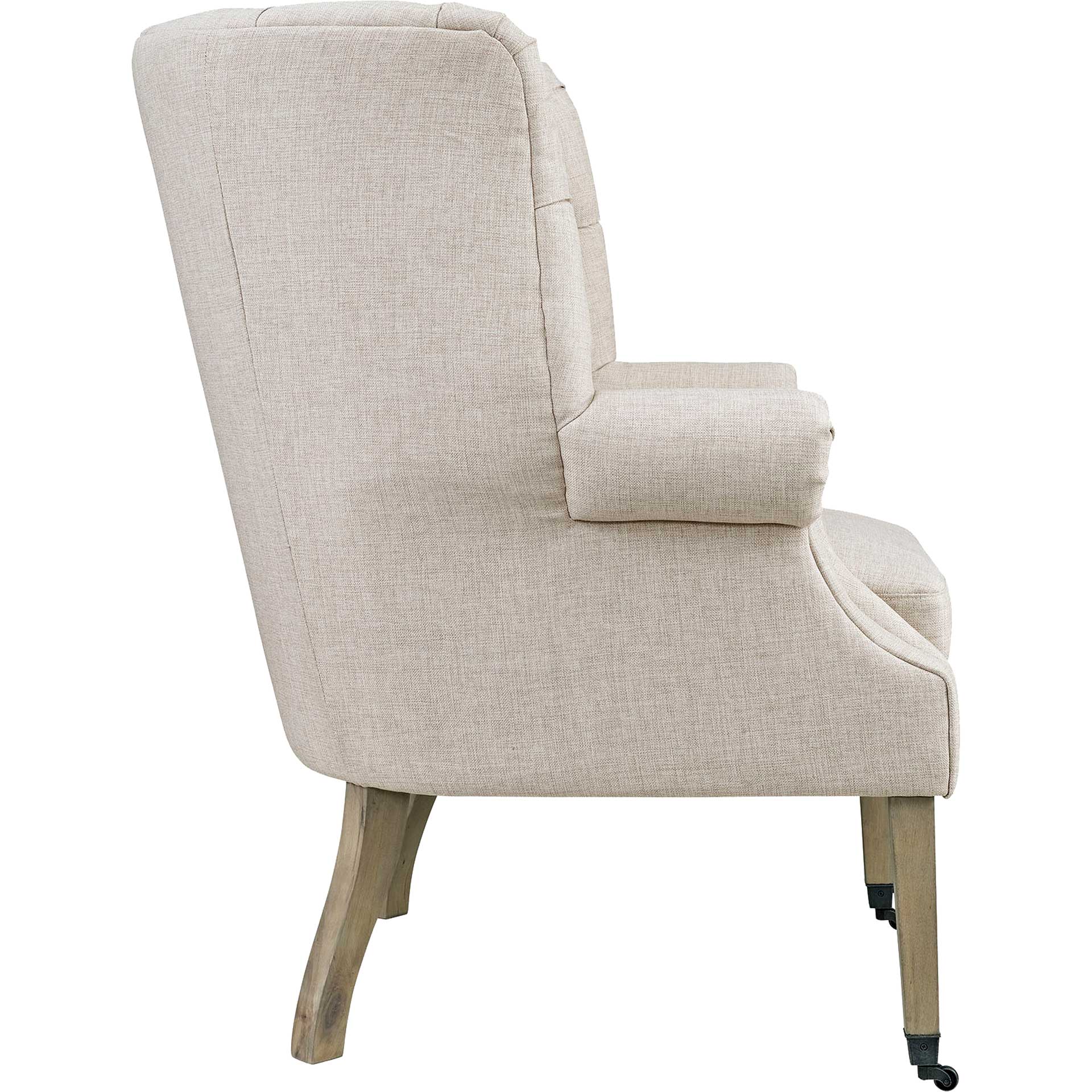 Camron Upholstered Fabric Lounge Chair Sand