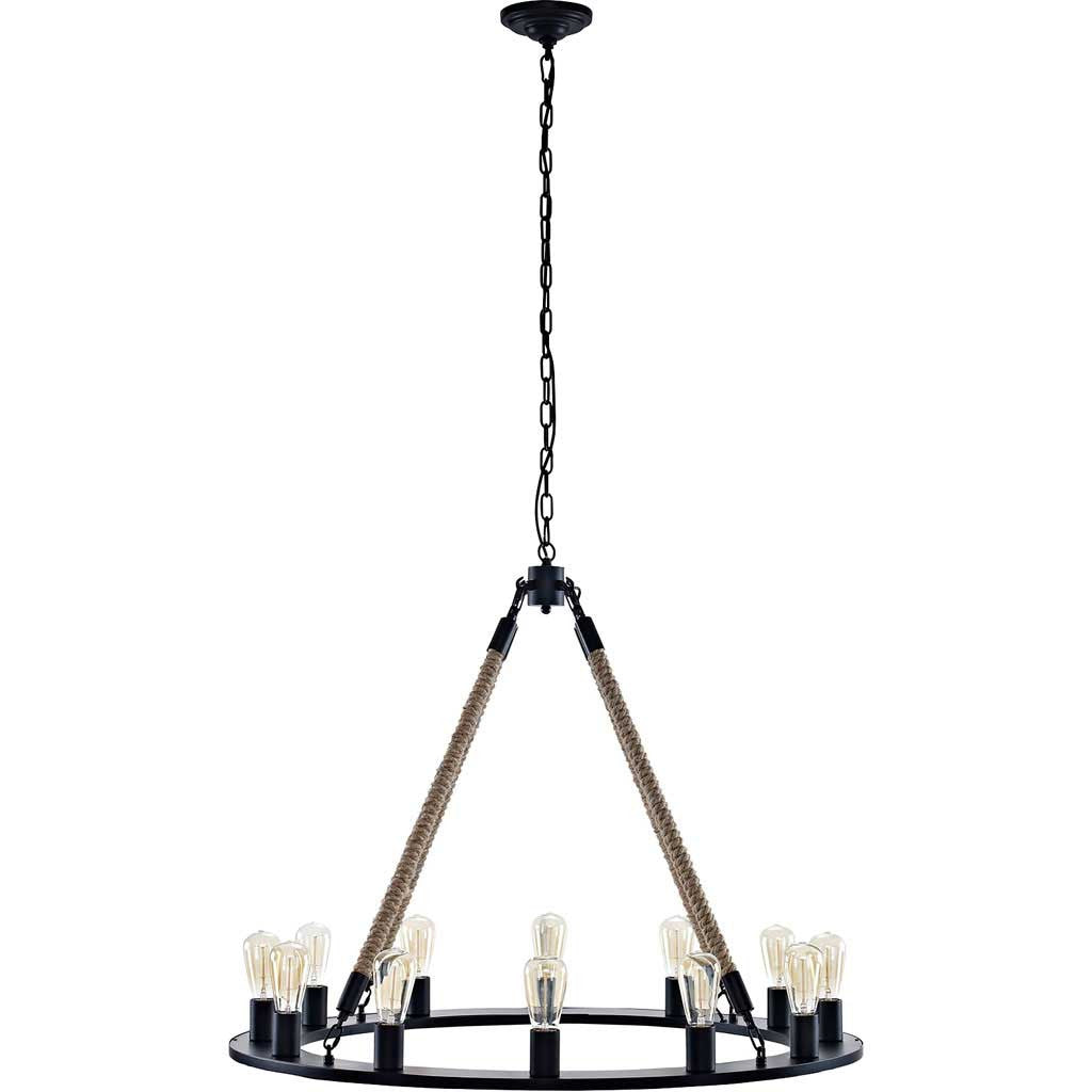Enthrall Chandelier Brown