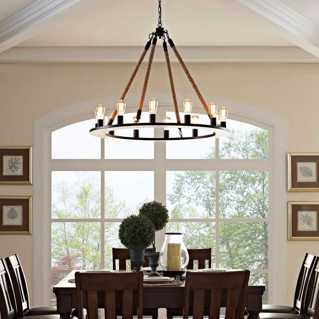 Enthrall Chandelier Brown