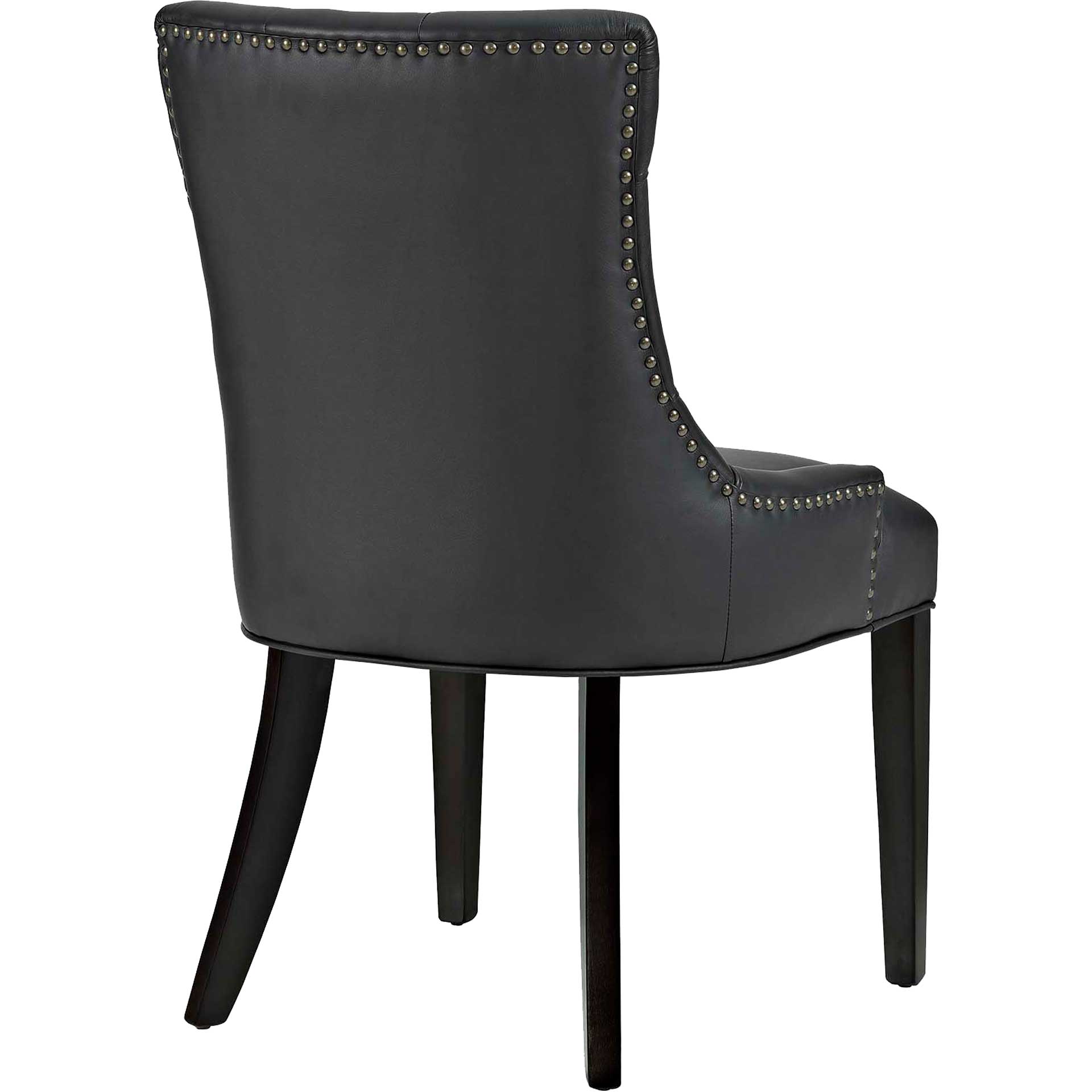 Riley Vinyl Dining Chair Black