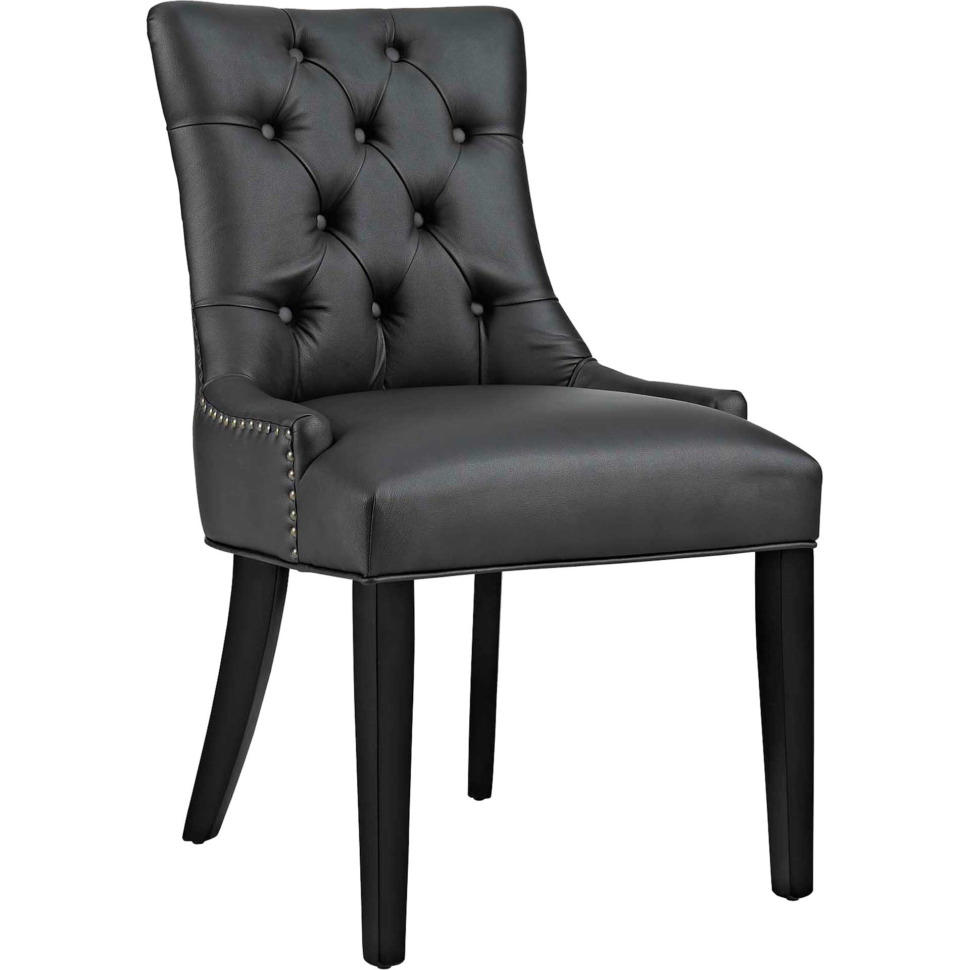 Riley Vinyl Dining Chair Black - Froy.com