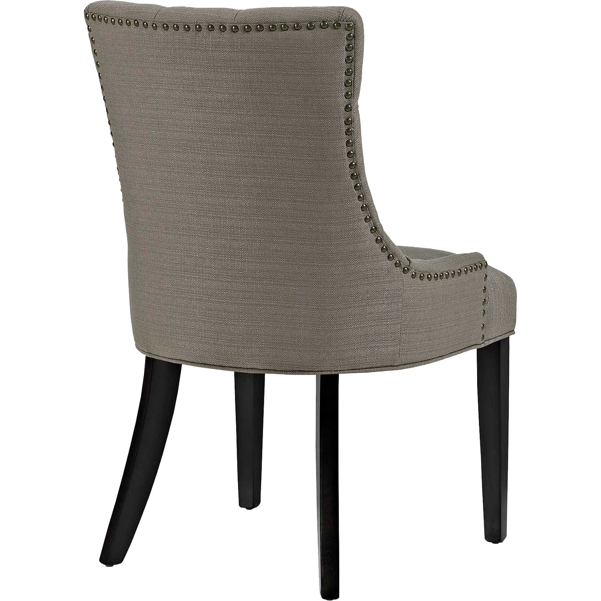 Regency Tufted Fabric Dining Chair Granite