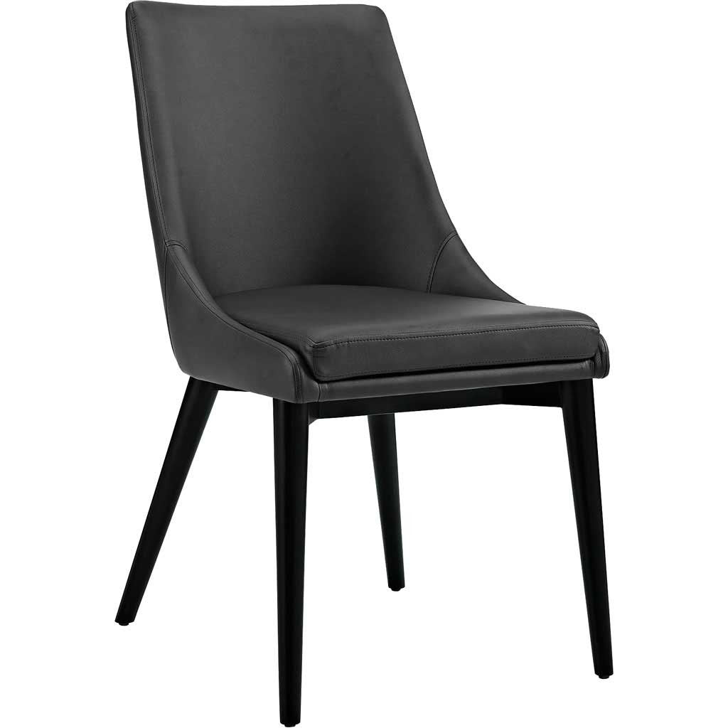 Victoria Vinyl Dining Chair Black