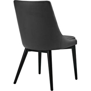 Victoria Vinyl Dining Chair Black