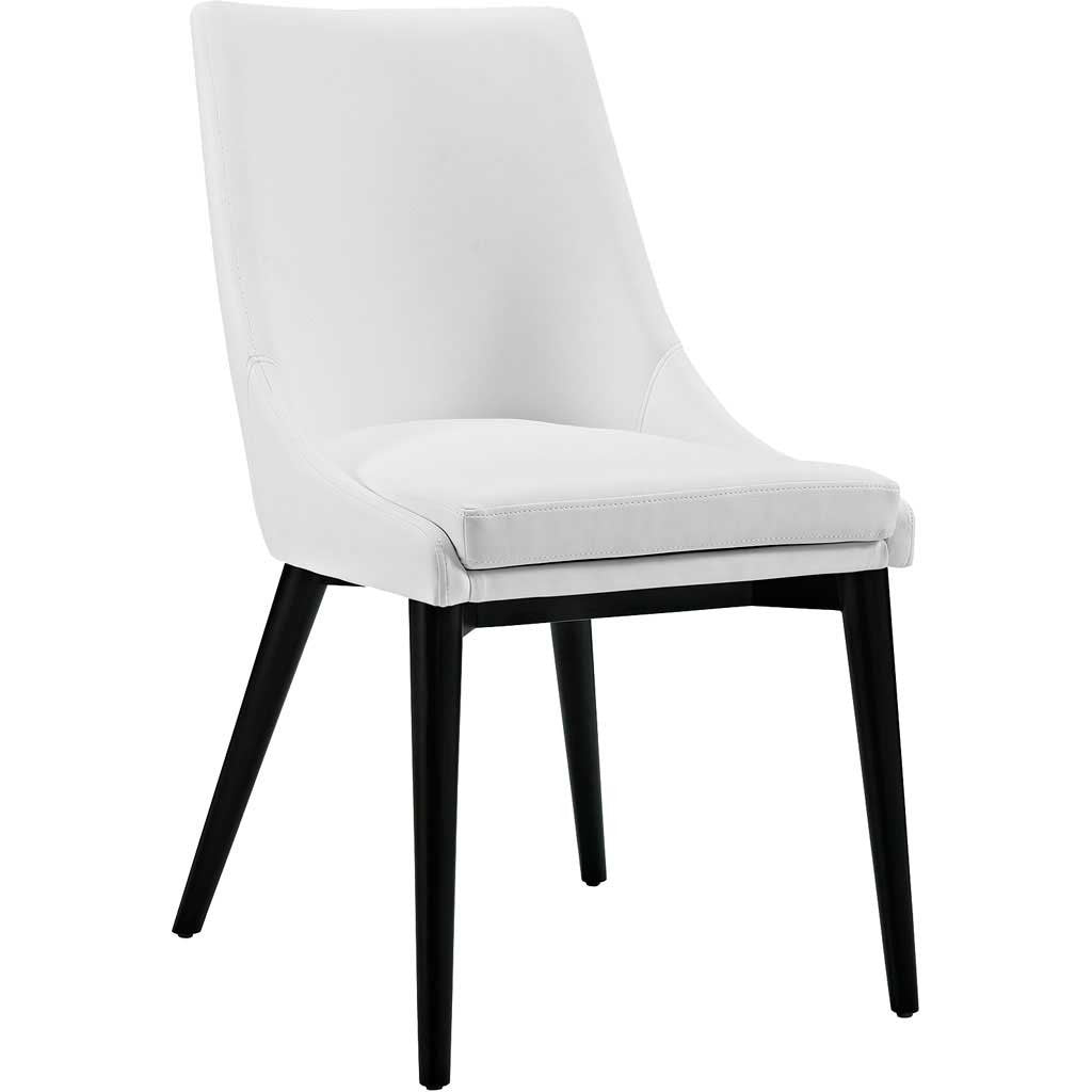 Victoria Vinyl Dining Chair White