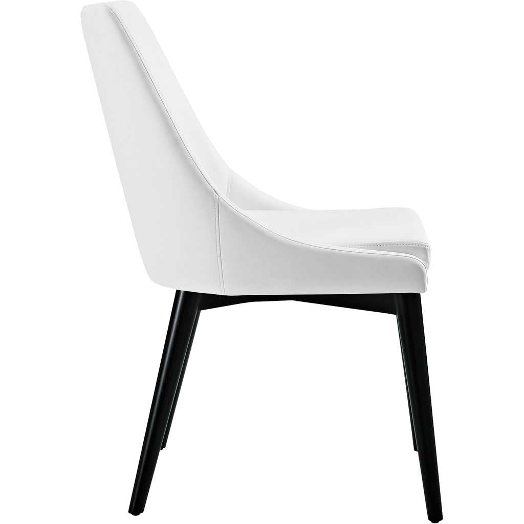 Victoria Vinyl Dining Chair White