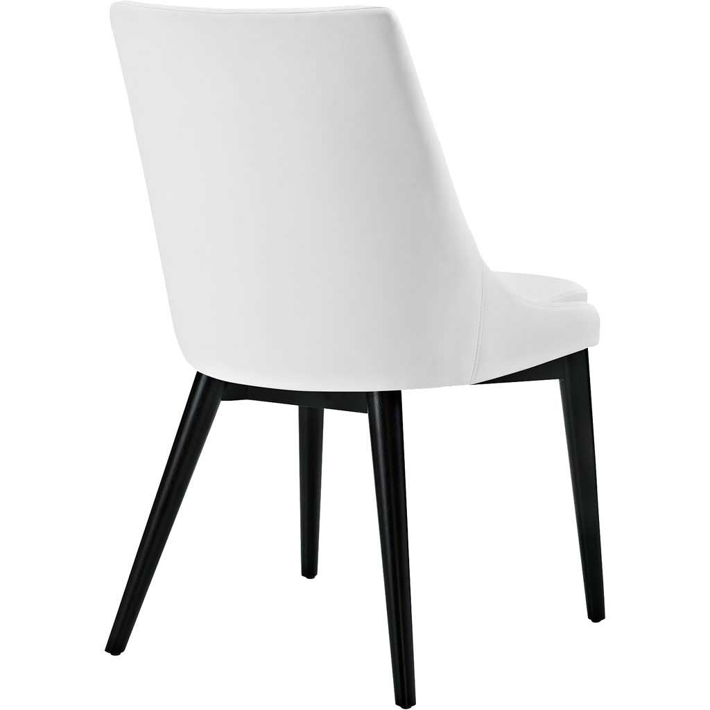 Victoria Vinyl Dining Chair White