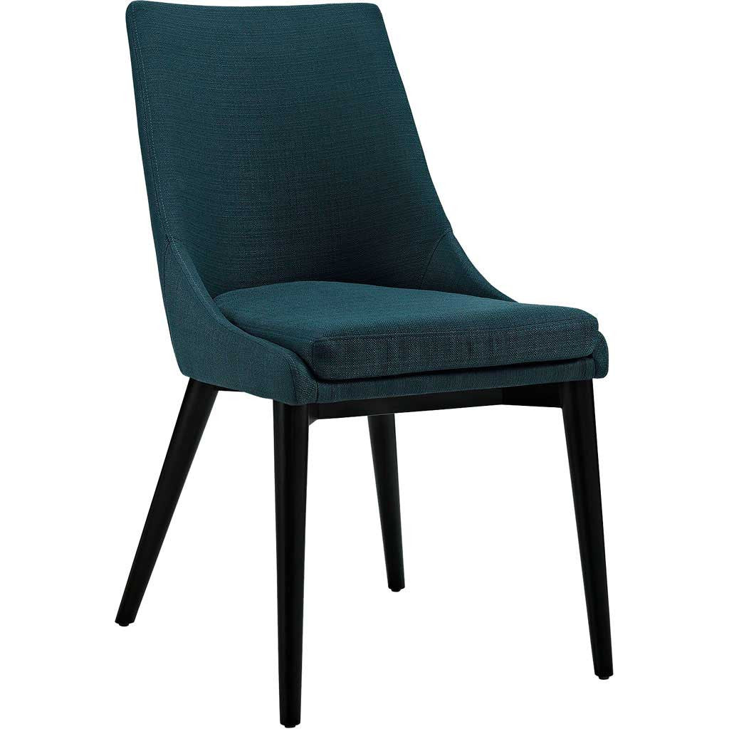 Victoria Fabric Dining Chair Azure