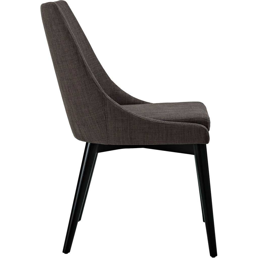 Victoria Fabric Dining Chair Brown