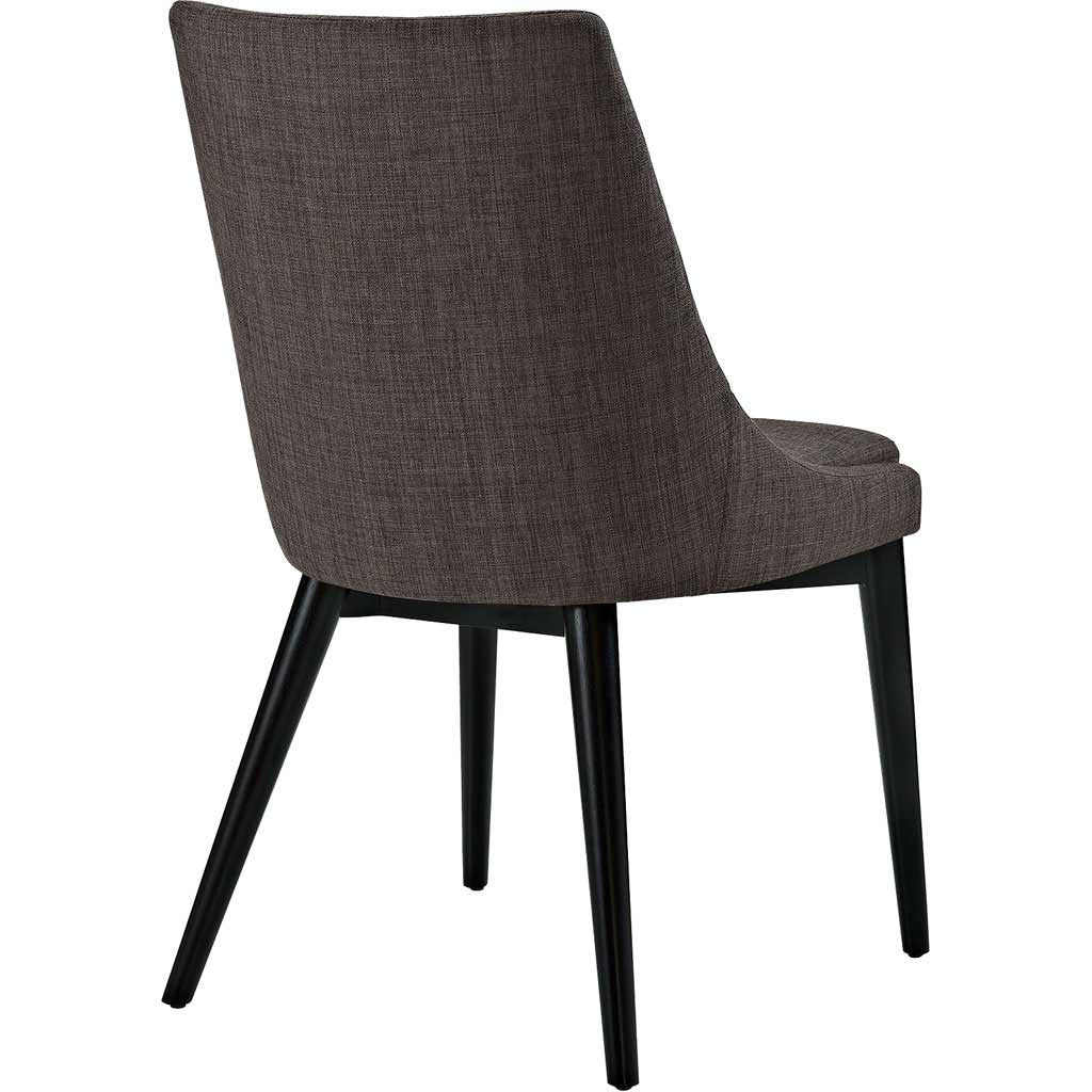 Victoria Fabric Dining Chair Brown