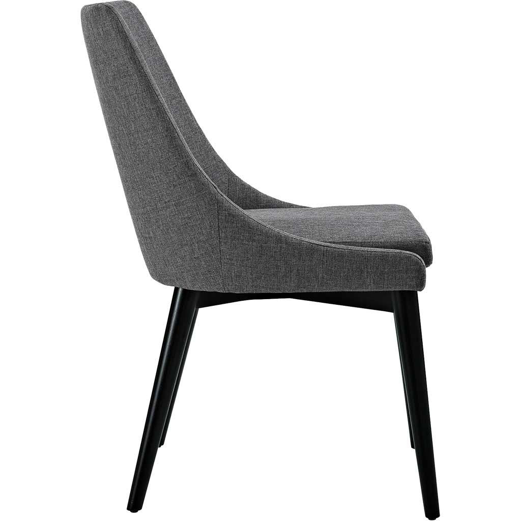 Victoria Fabric Dining Chair Gray
