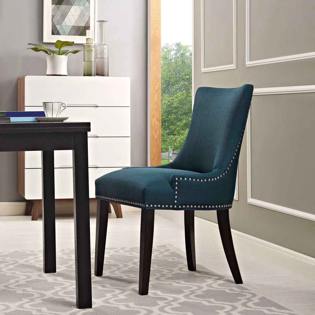 Madison Fabric Dining Chair Azure