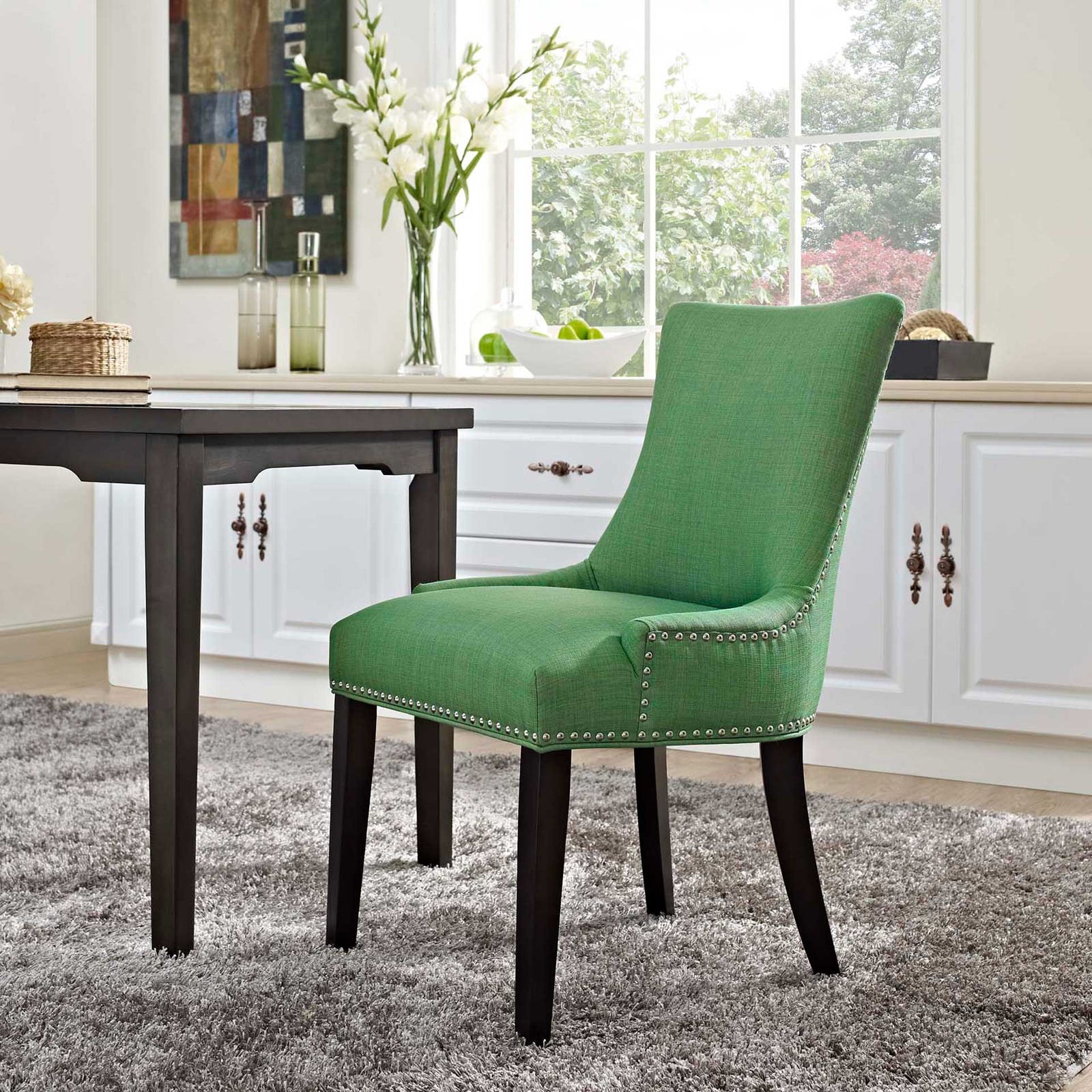 Madison Fabric Dining Chair Kelly Green