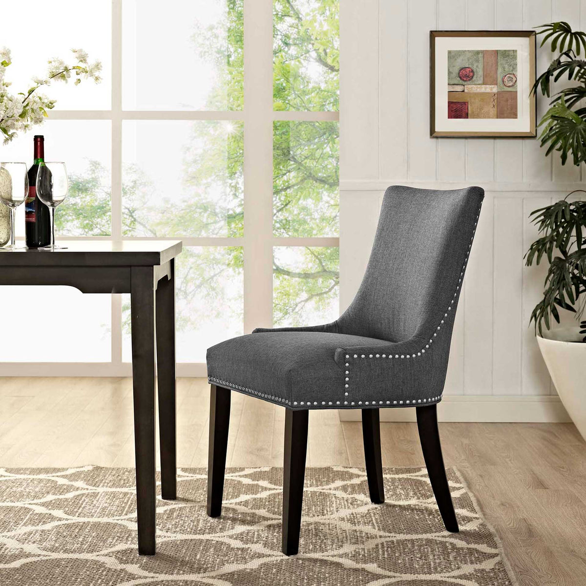 Madison Fabric Dining Chair Gray
