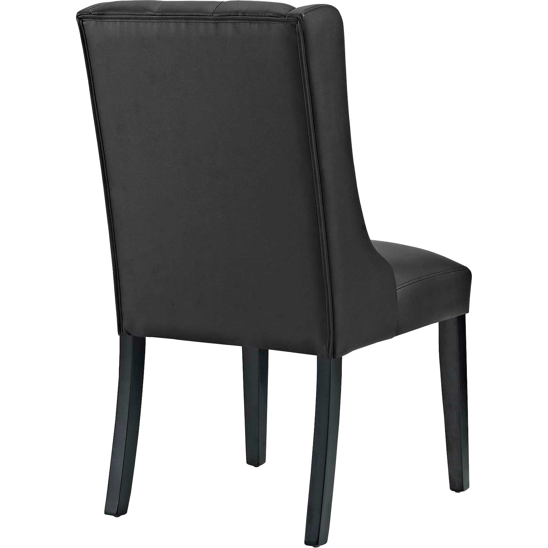 Baker Vinyl Dining Chair Black