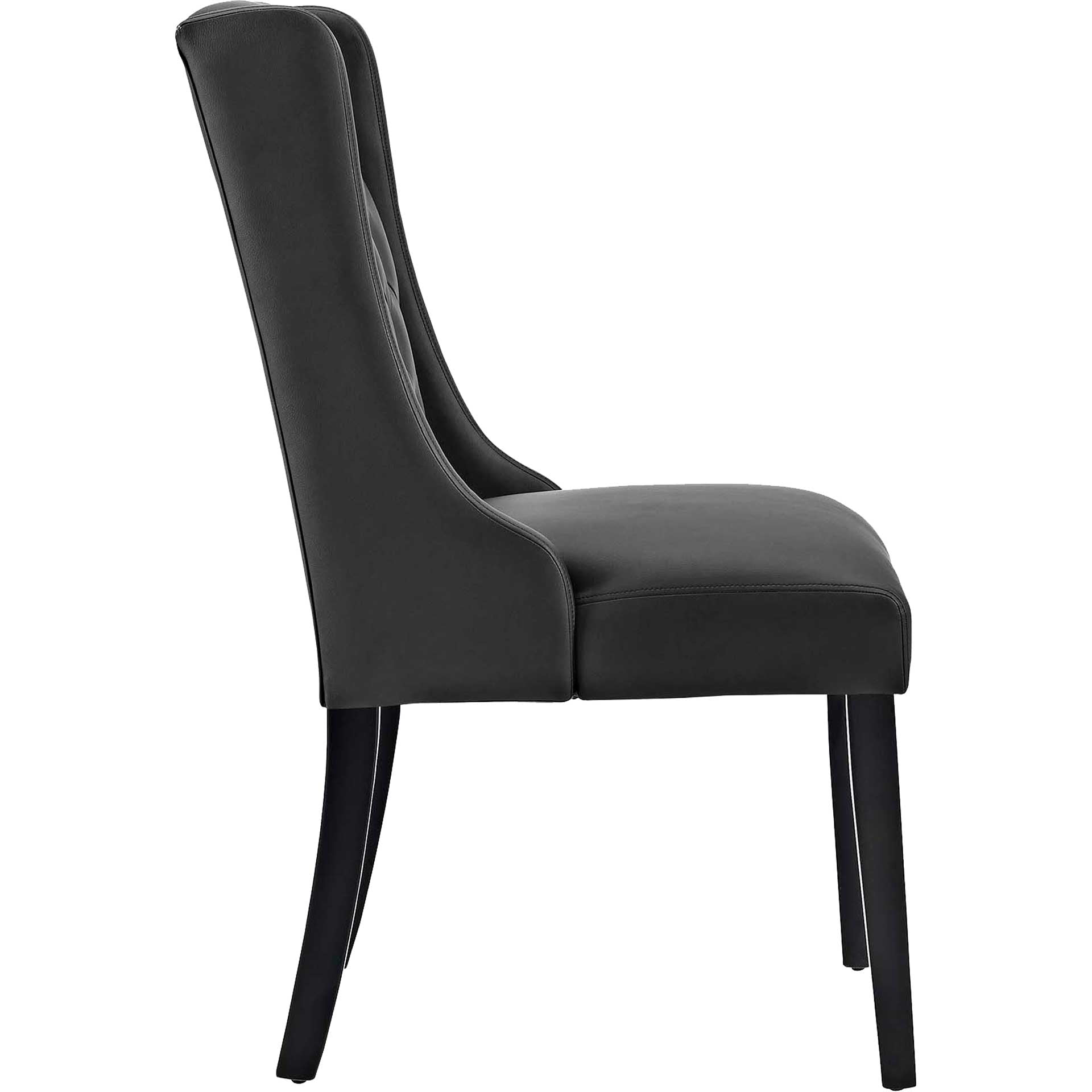 Baker Vinyl Dining Chair Black