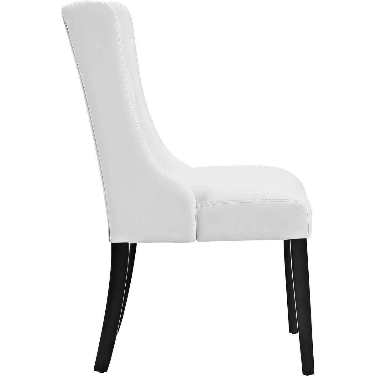 Baker Vinyl Dining Chair White