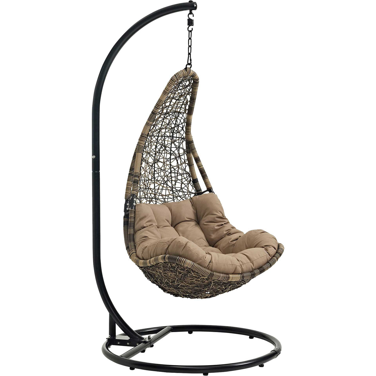 Attain Swing Chair With Stand Black Mocha