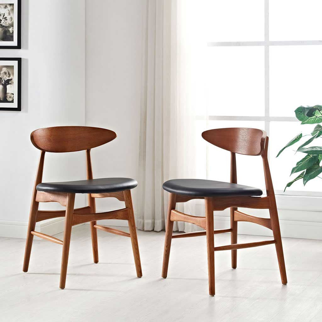 Esteem Dining Chair Walnut/Black