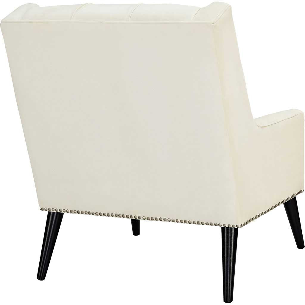 Pericles Velvet Armchair Ivory