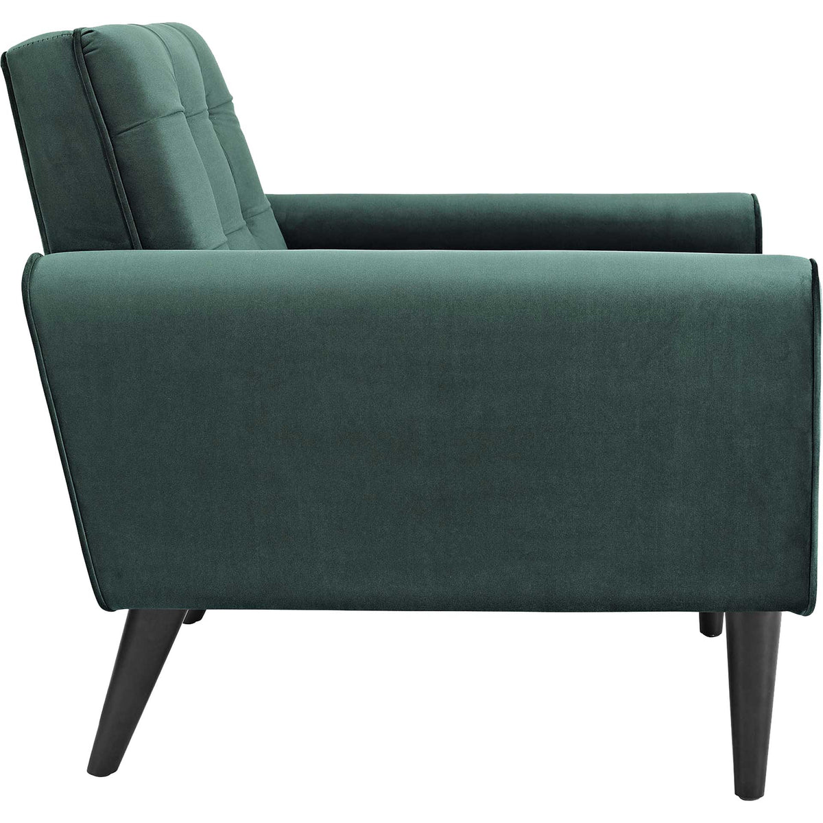 Davis Velvet Armchair Emerald Green