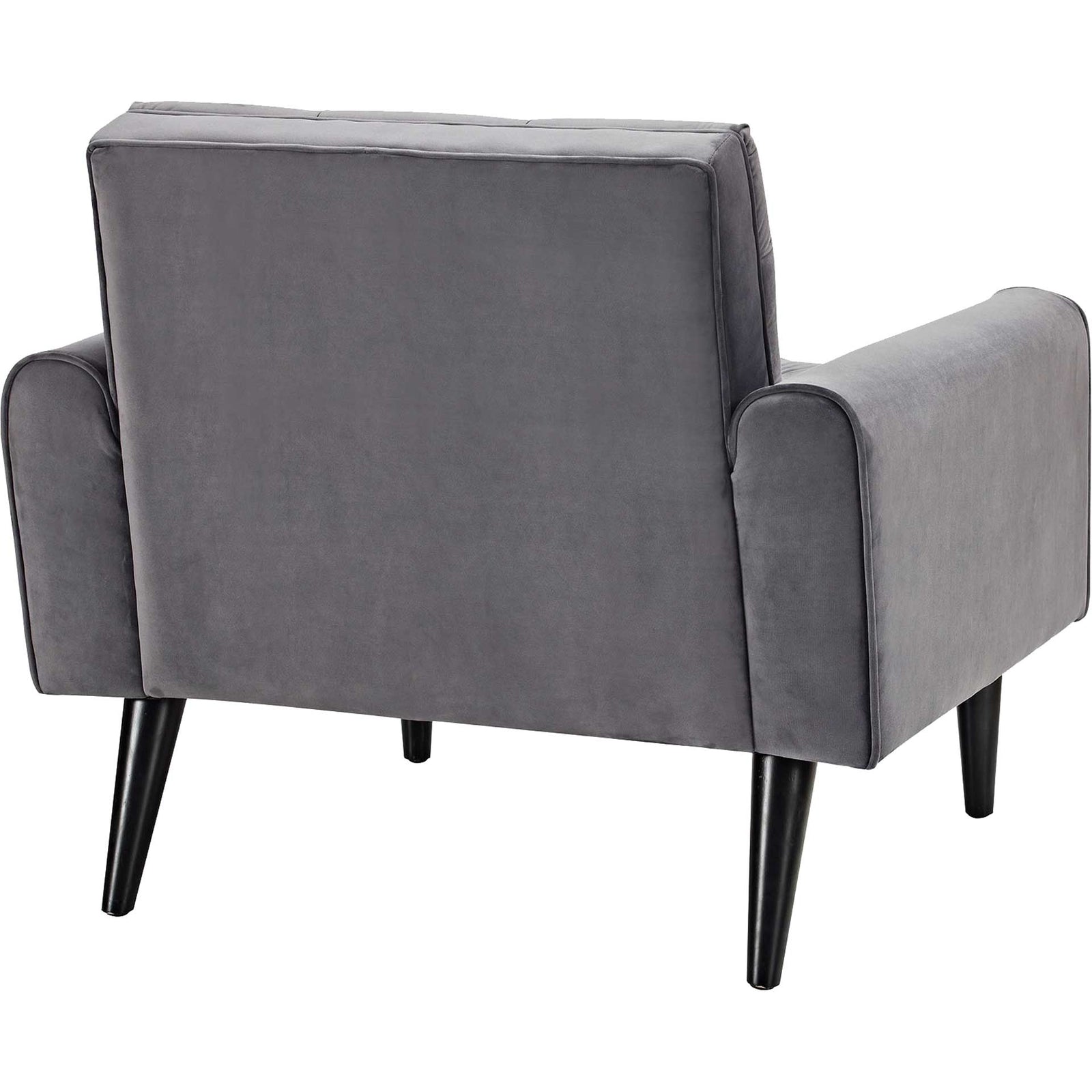 Davis Velvet Armchair Gray
