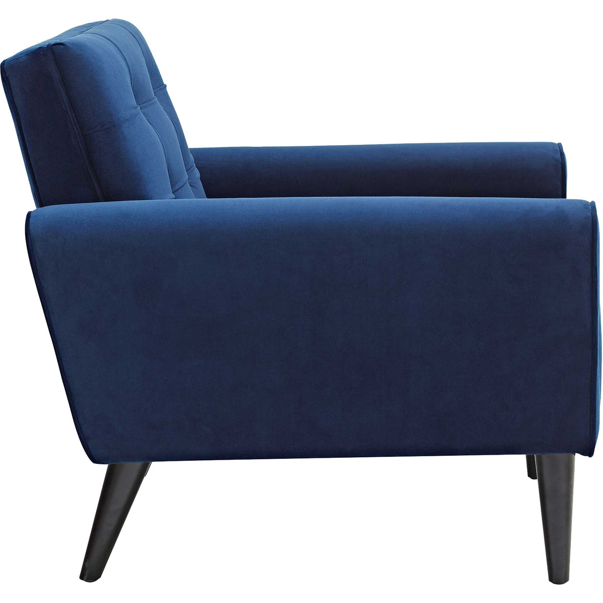 Davis Velvet Armchair Navy