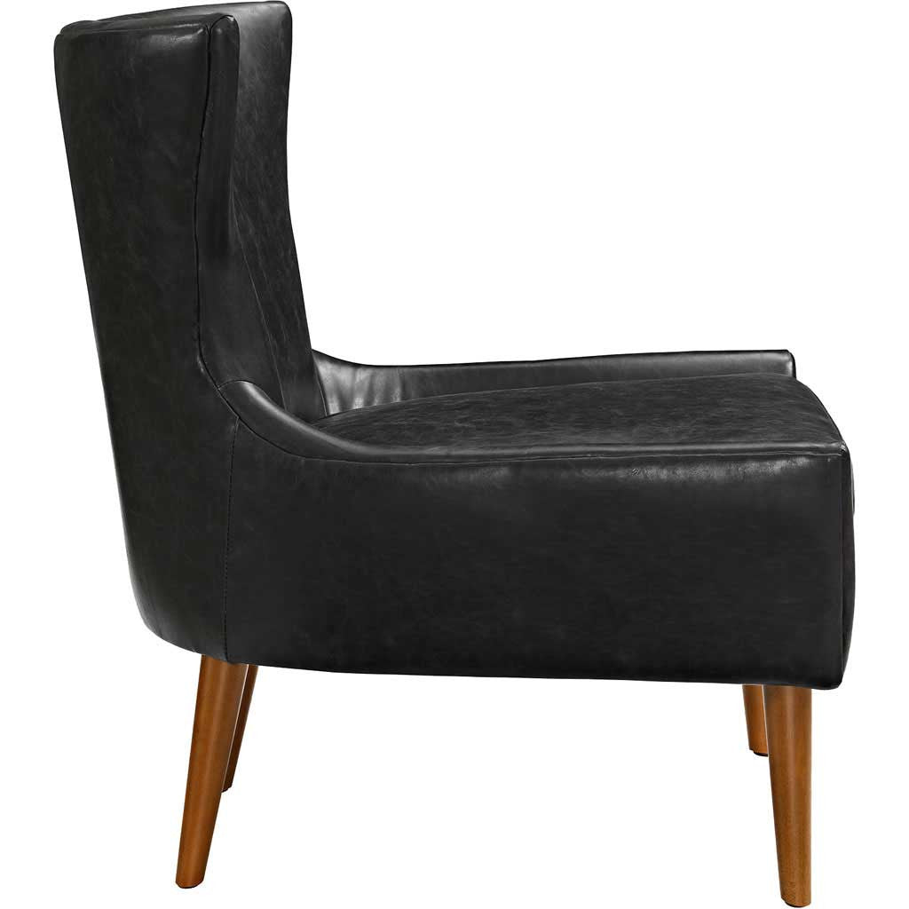 Kessel Vinyl Armchair Black