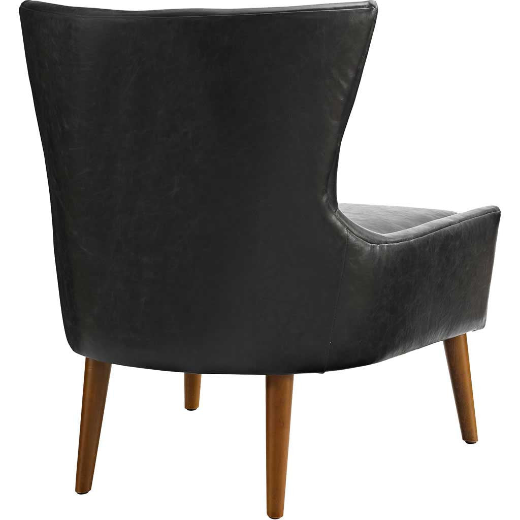 Kessel Vinyl Armchair Black