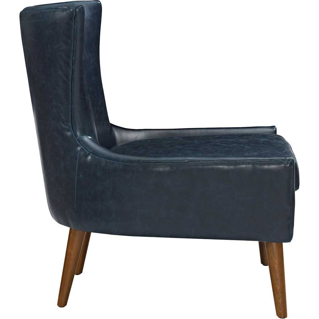 Kessel Vinyl Armchair Blue