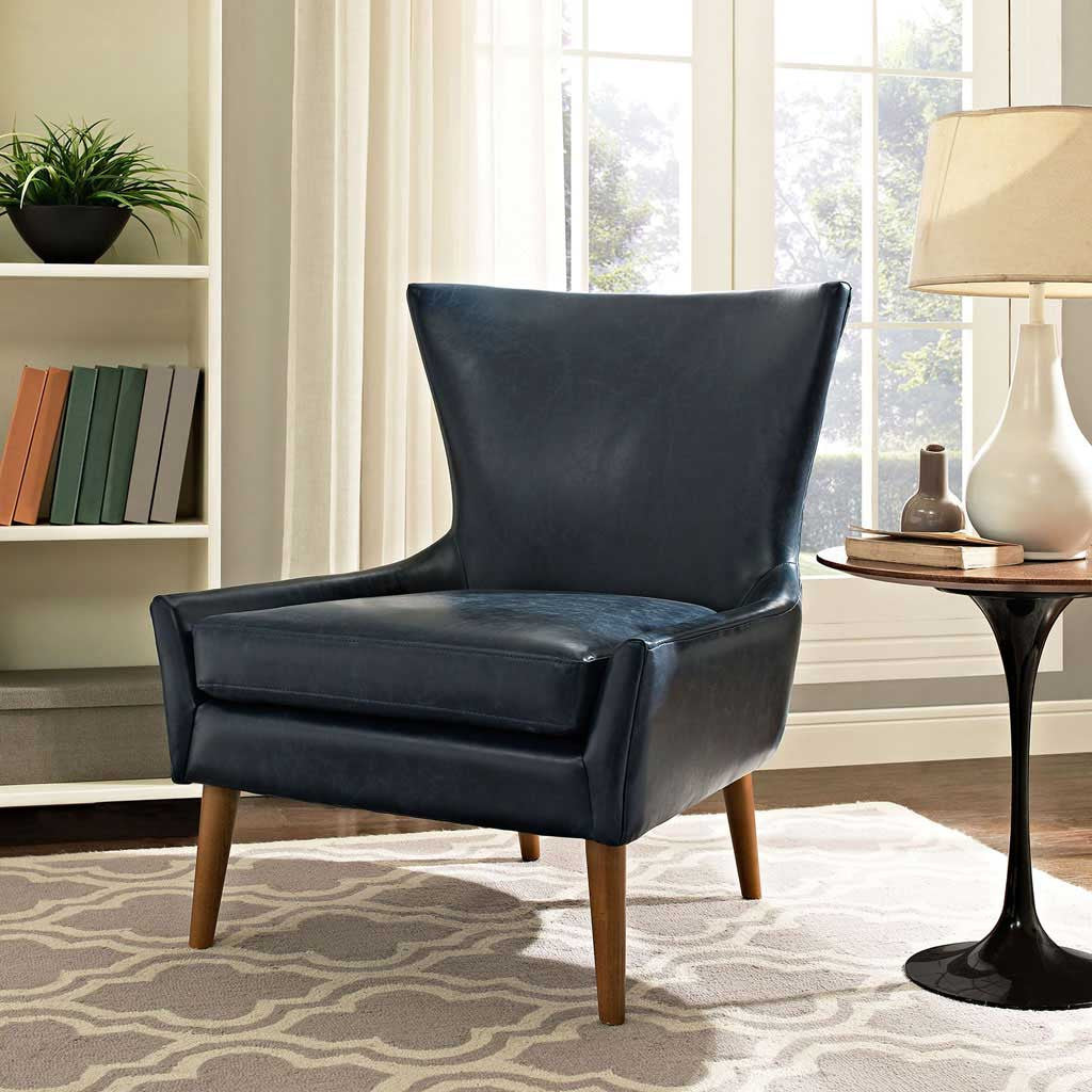 Kessel Vinyl Armchair Blue