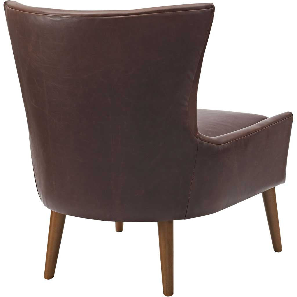 Kessel Vinyl Armchair Brown