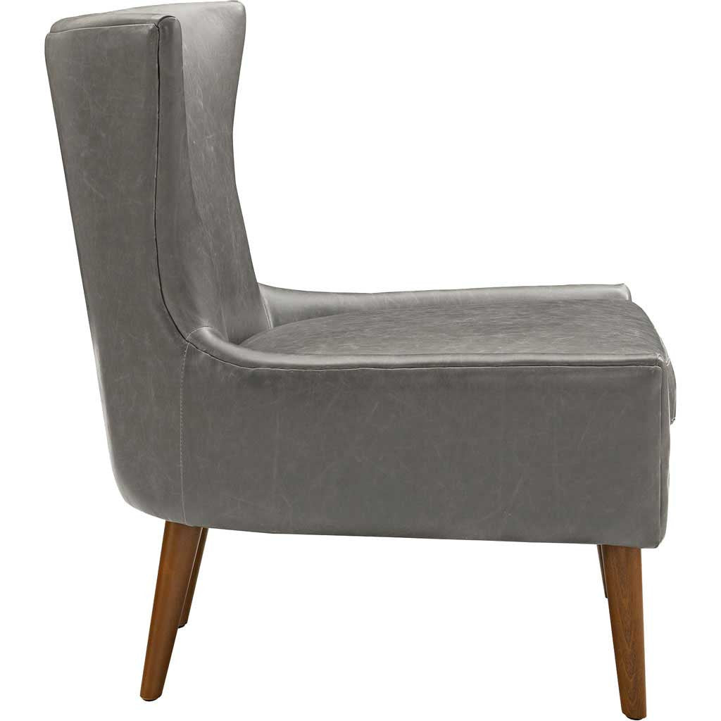 Kessel Vinyl Armchair Gray