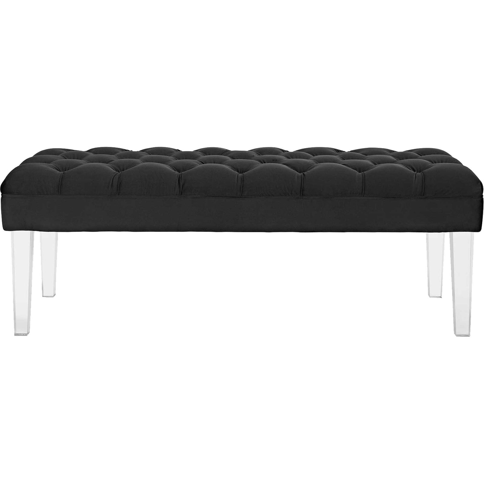 Valence Velvet Bench Black