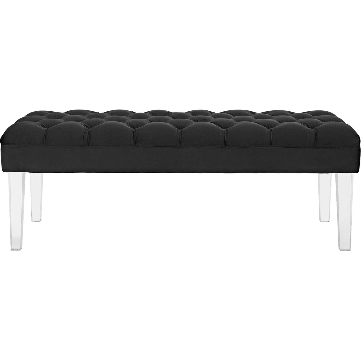 Vienna Velvet Bench Black