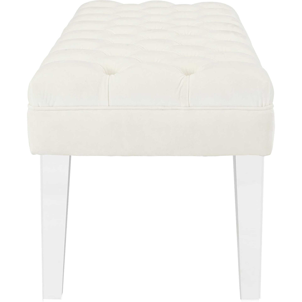 Vienna Velvet Bench Ivory