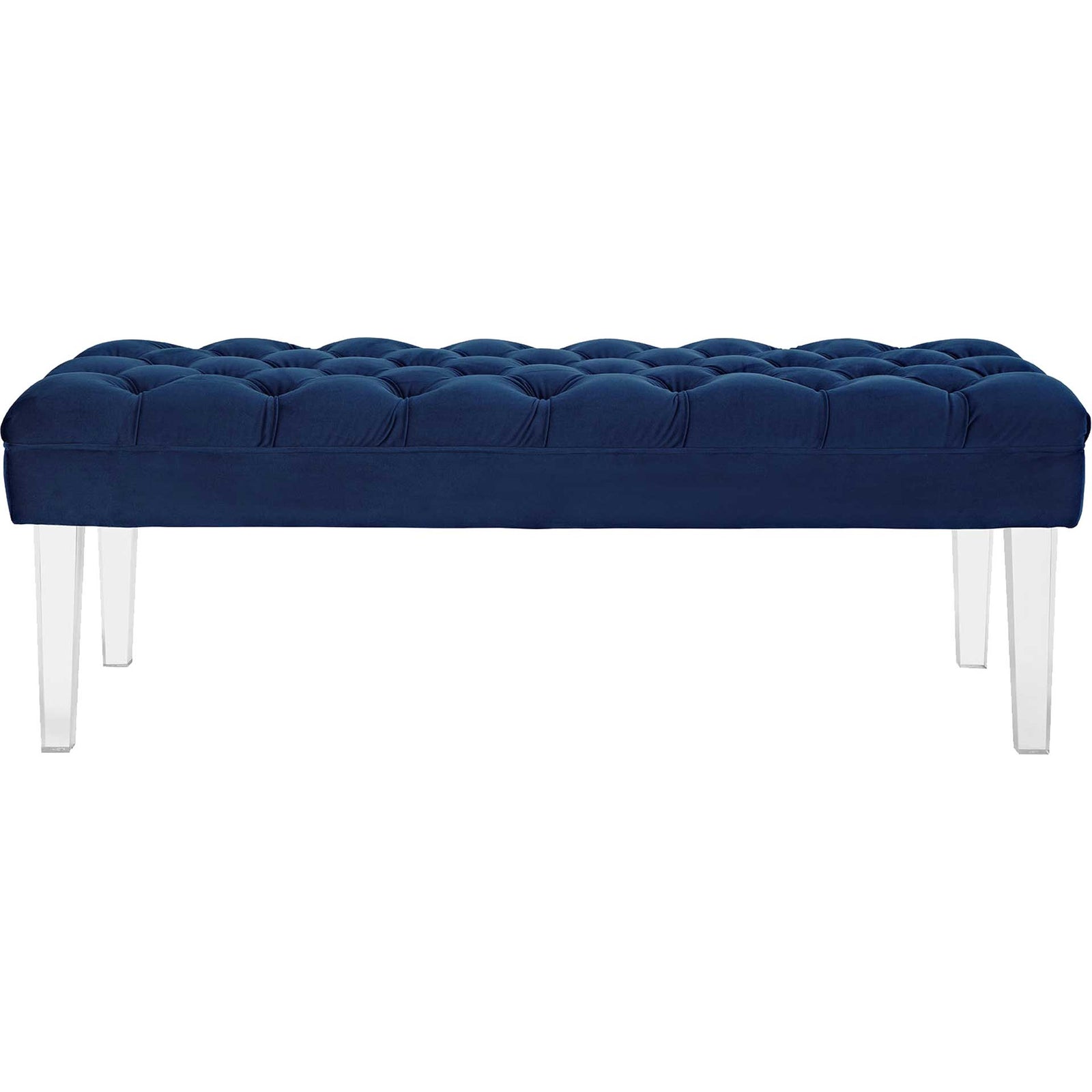 Valence Velvet Bench Navy