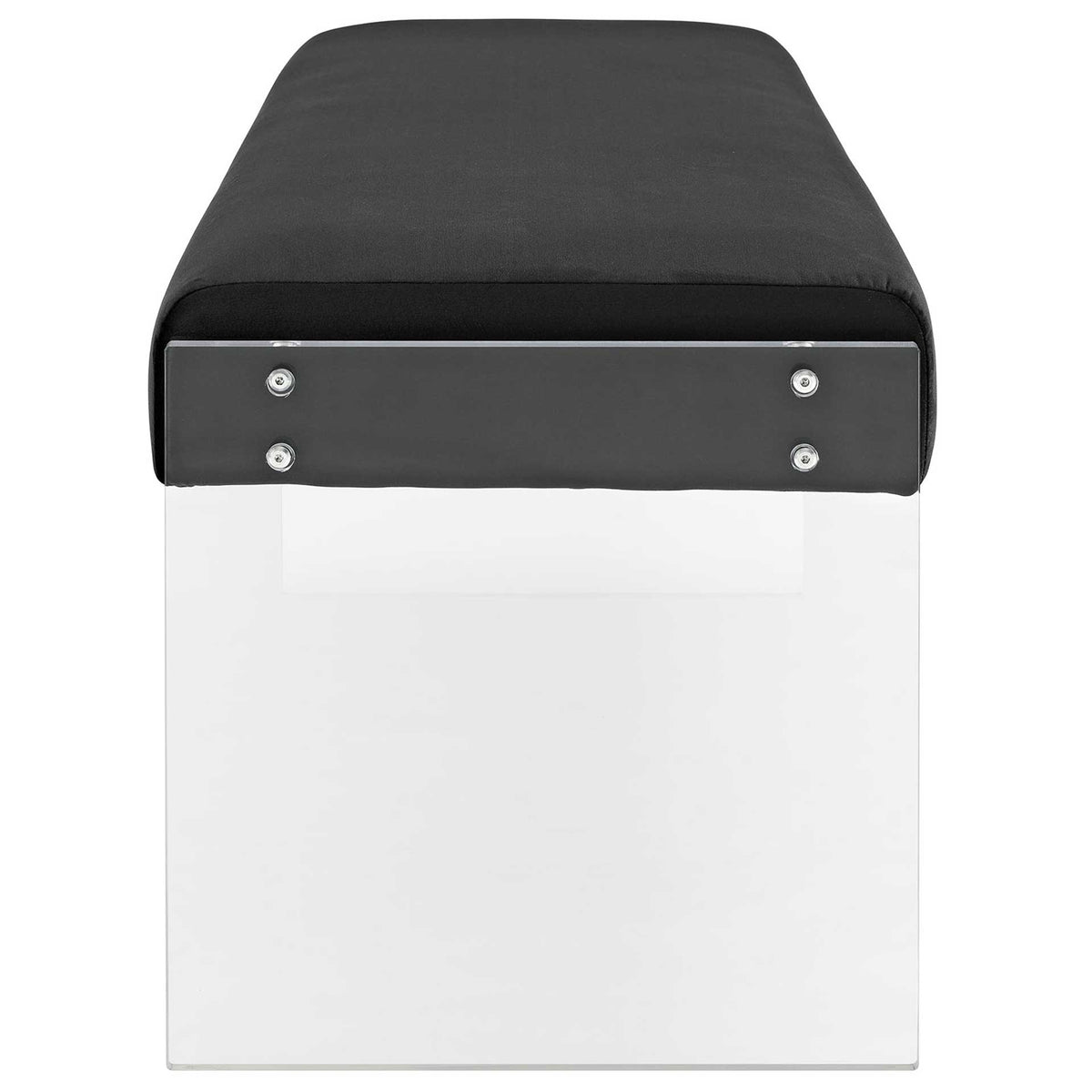 Rome Velvet Bench Black