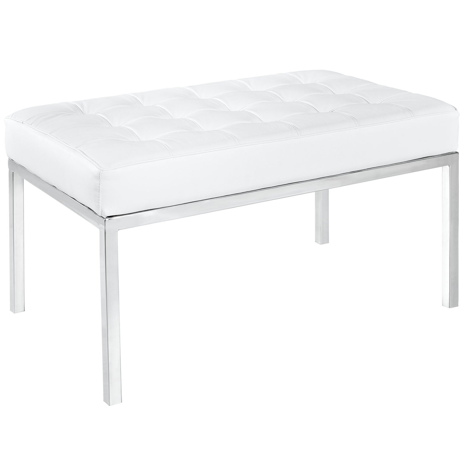 Lofton Two-Seater Bench White