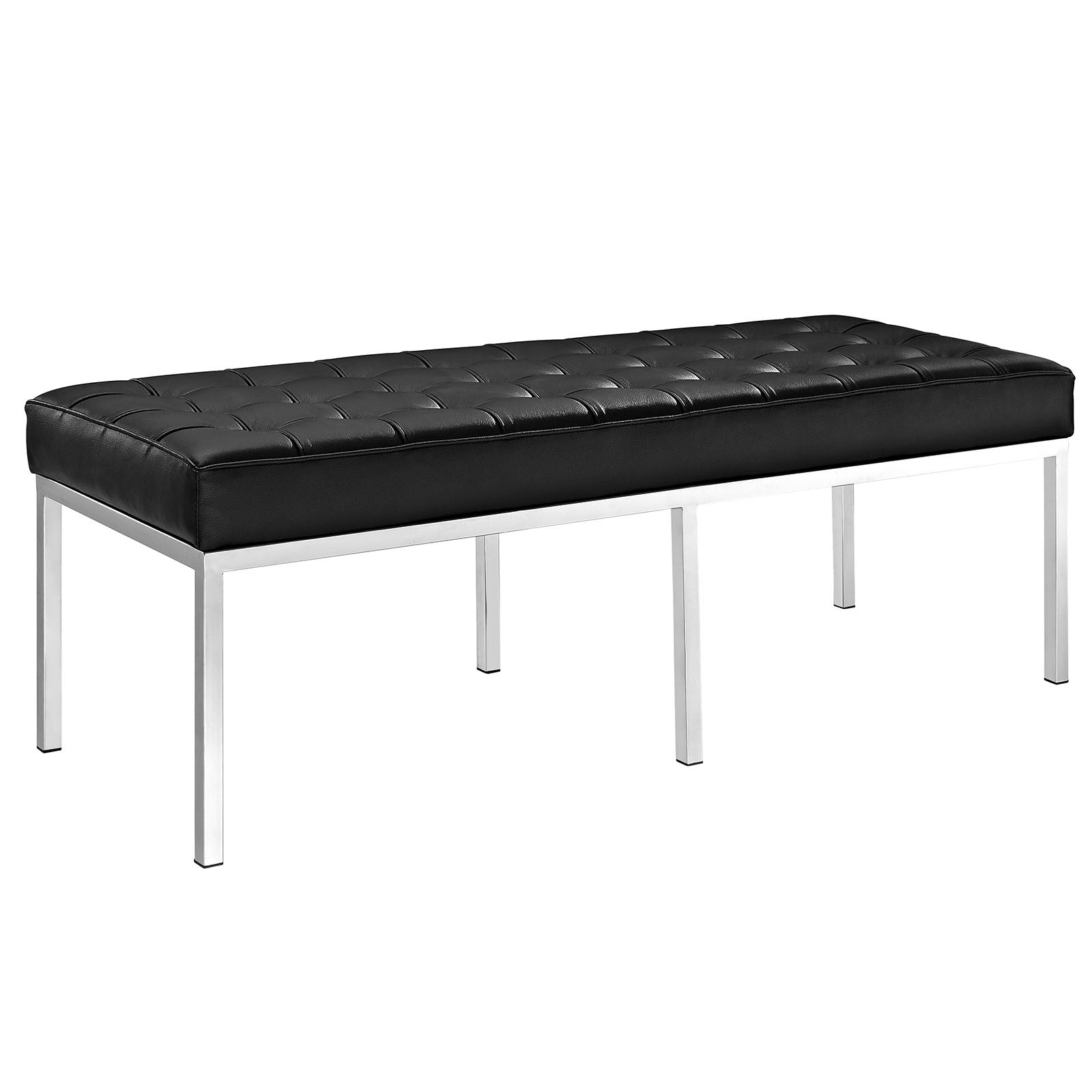 Lofton Three-Seater Bench Black