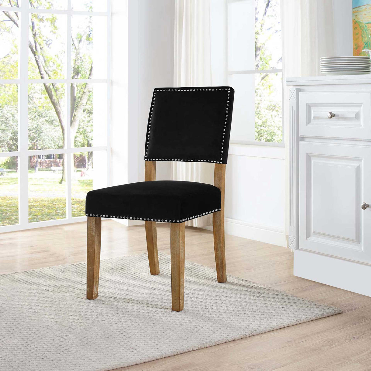 Orwen Wood Dining Chair Black