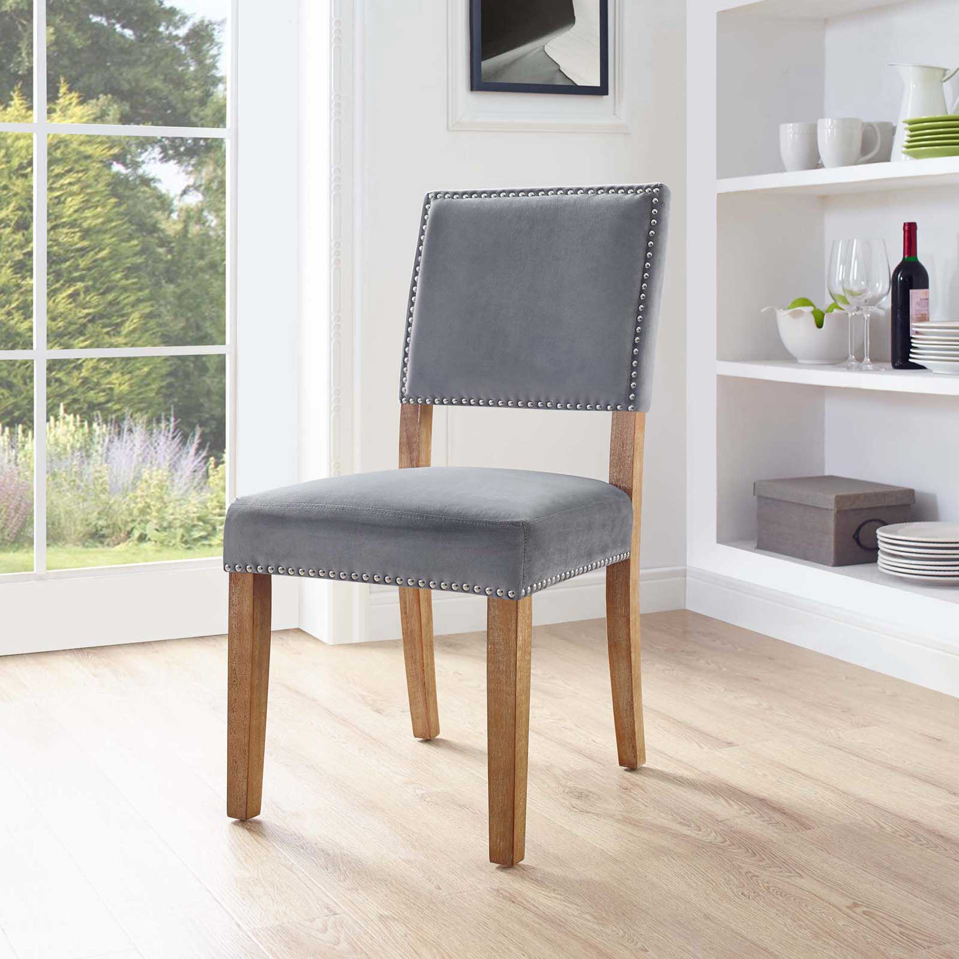 Orwen Wood Dining Chair Gray - Froy.com