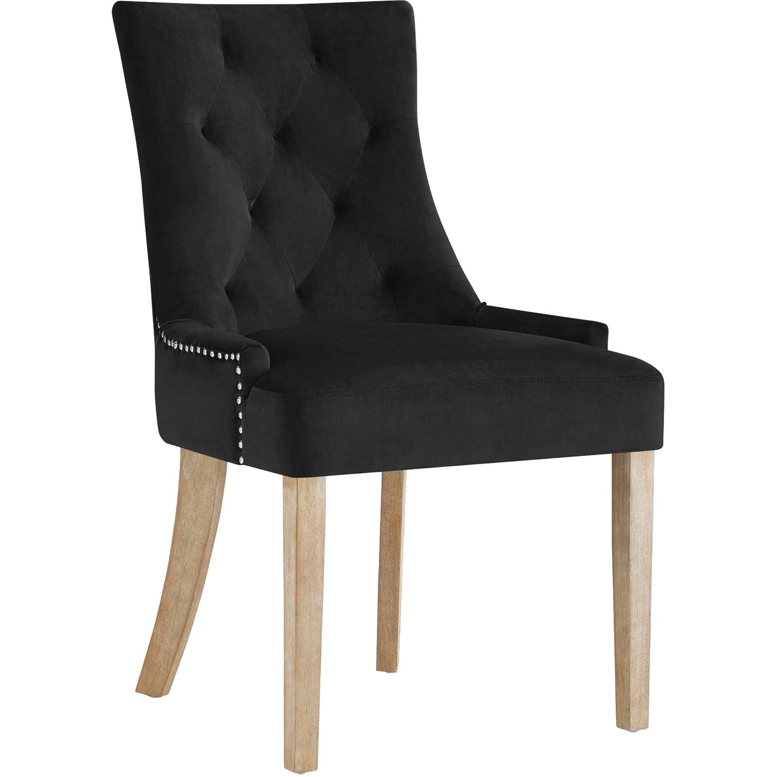 Preston Velvet Dining Chair Black
